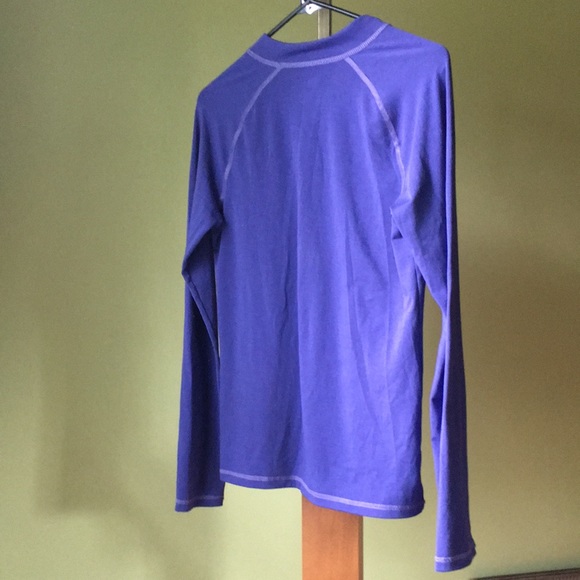 REI blueish purple quarter zip shirt - Picture 3 of 3